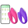 Vibrador de Casal com Controle via APP Ela- Cor- Roxo